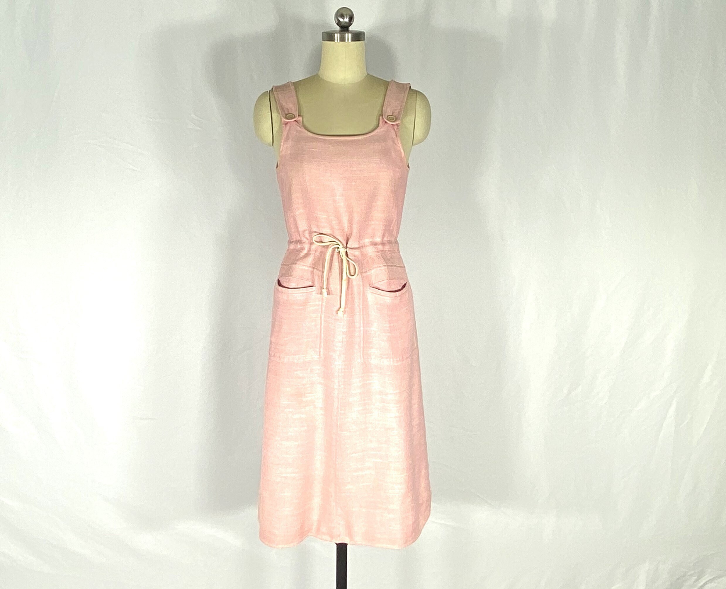 COURREGES Vintage 1970s Sleeveless Orange Dress - Etsy