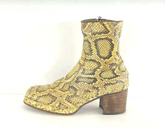 1960s Antonia Fluxa Python Platform Boots - Size … - image 2