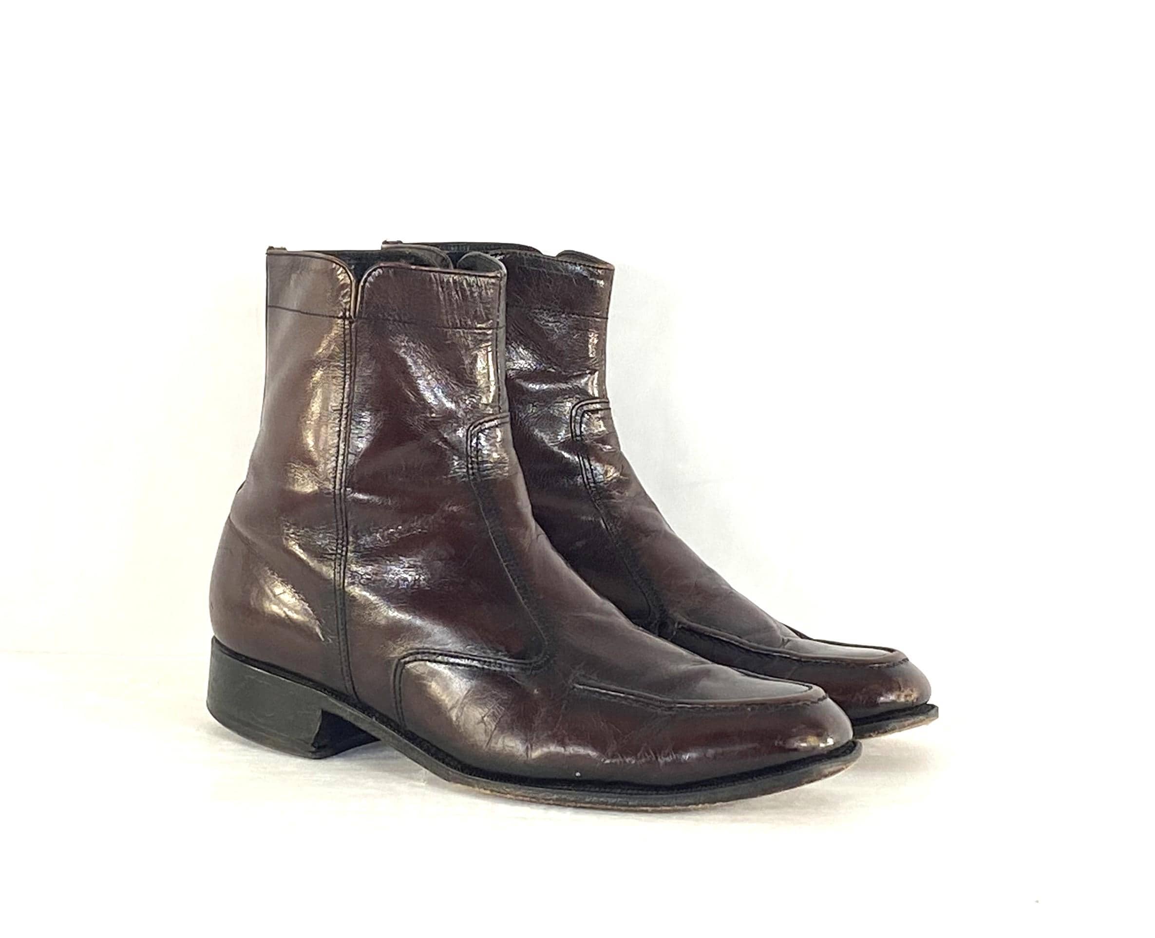 Vintage Side Zip Boots Men - Etsy Canada