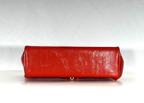 1960's Red Mod Vegan Handbag Purse- 1960s mod pur… - image 5