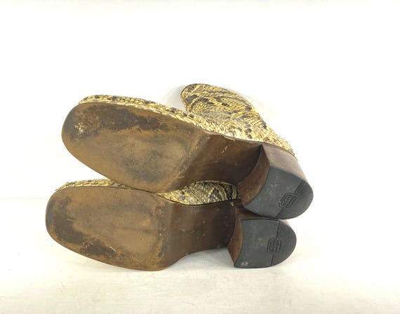 1960s Antonia Fluxa Python Platform Boots - Size … - image 7