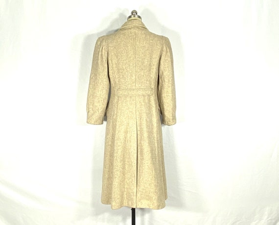 1970s beige wool overcoat - medium to large - 197… - image 6