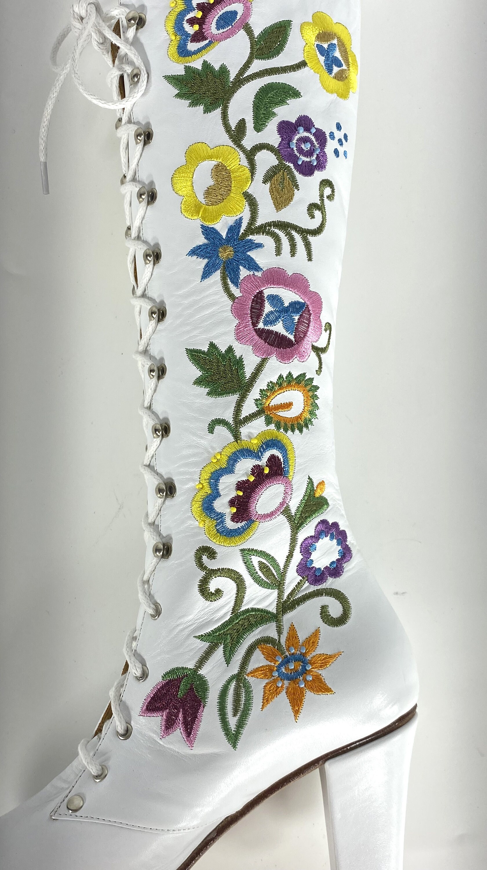 セール】SHEER EMBROIDERY BOOTS（ブーツ）｜Ameri（アメリ）の