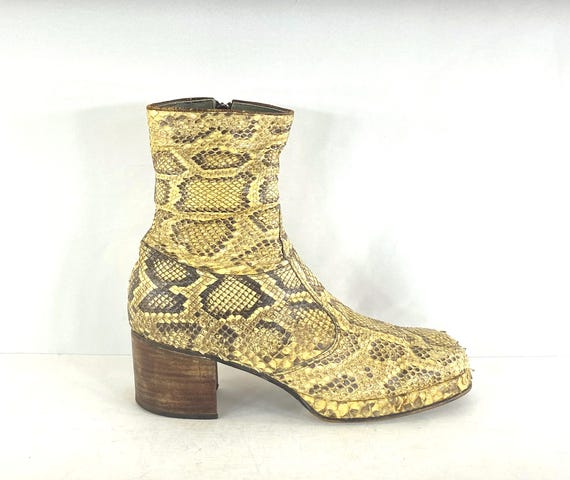 1960s Antonia Fluxa Python Platform Boots - Size … - image 5