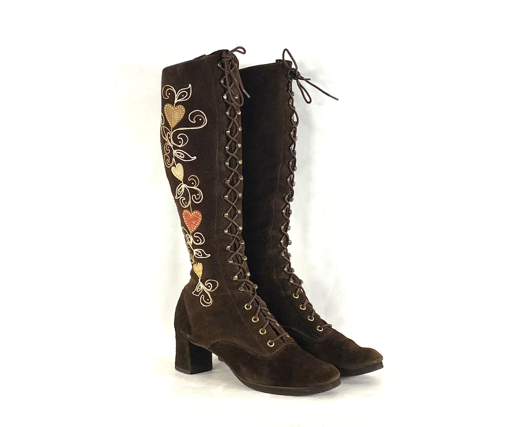 European Vintage SWAMP Suede Boots Vintage Nu-Buck Suede – Planet Cowboy main image 4