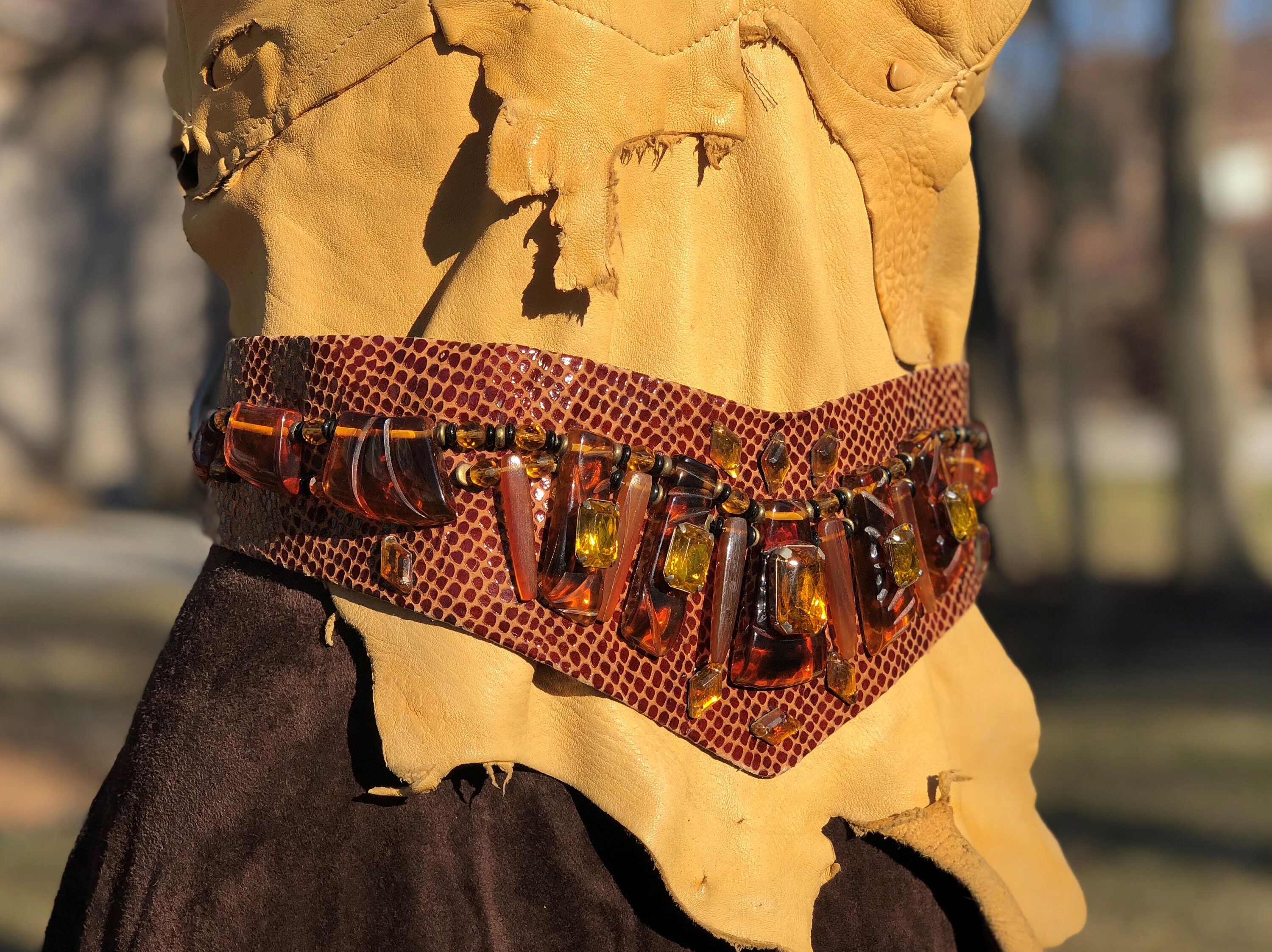 Mindflowers: Deadstock Beaded Fringe Belt