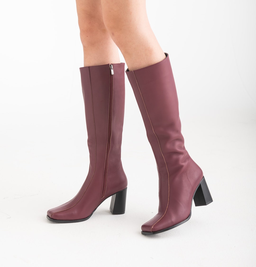 国内未入荷 LE LOSANGE - Mohawk Leather Boots 2色展開 y2k fkn24003026e0004_metallic_faux