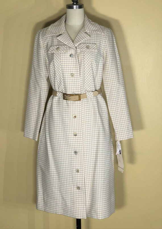 1960s mod trench coat - medium - 1960s coat in min