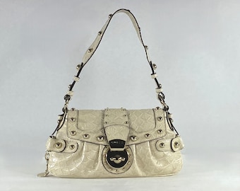 Vintage 90s Mod Black and White Leather Hobo Bag - Jamie Sadock - Etsy