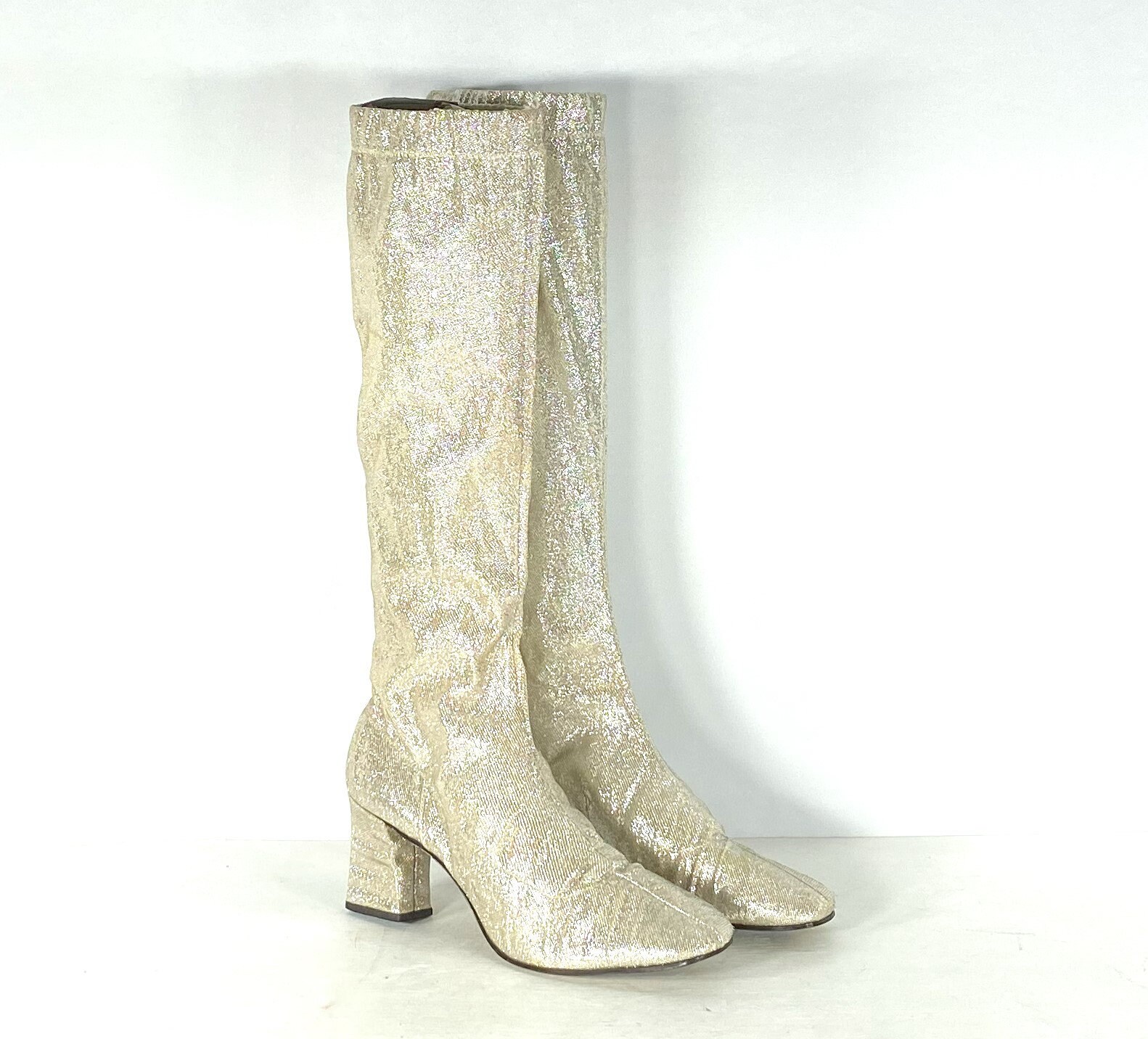 Gold and silver best sale boots