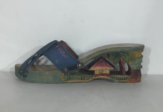 1940s novelty /vacation/resort wood platform sanda