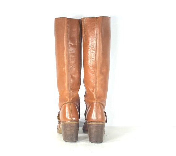 1970s leather Campus boots - size 7.5 - 1970s Cam… - image 5