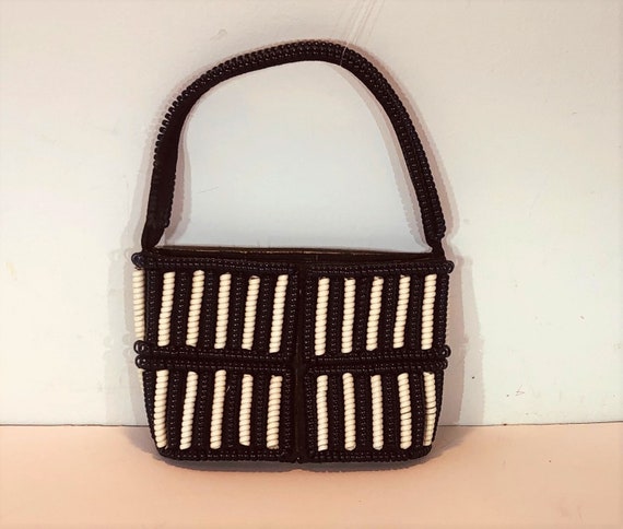 1940s telephone cord purse - 1940s novelty purse -