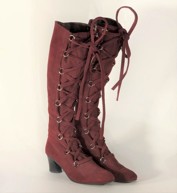1970s lace up boots