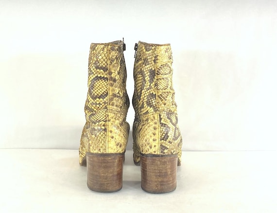 1960s Antonia Fluxa Python Platform Boots - Size … - image 6