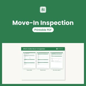 Move In Inspection Form, Printable Rental Condition Report, Landlord Walkthrough Checklist, Condo Apartment House, Canada PDF