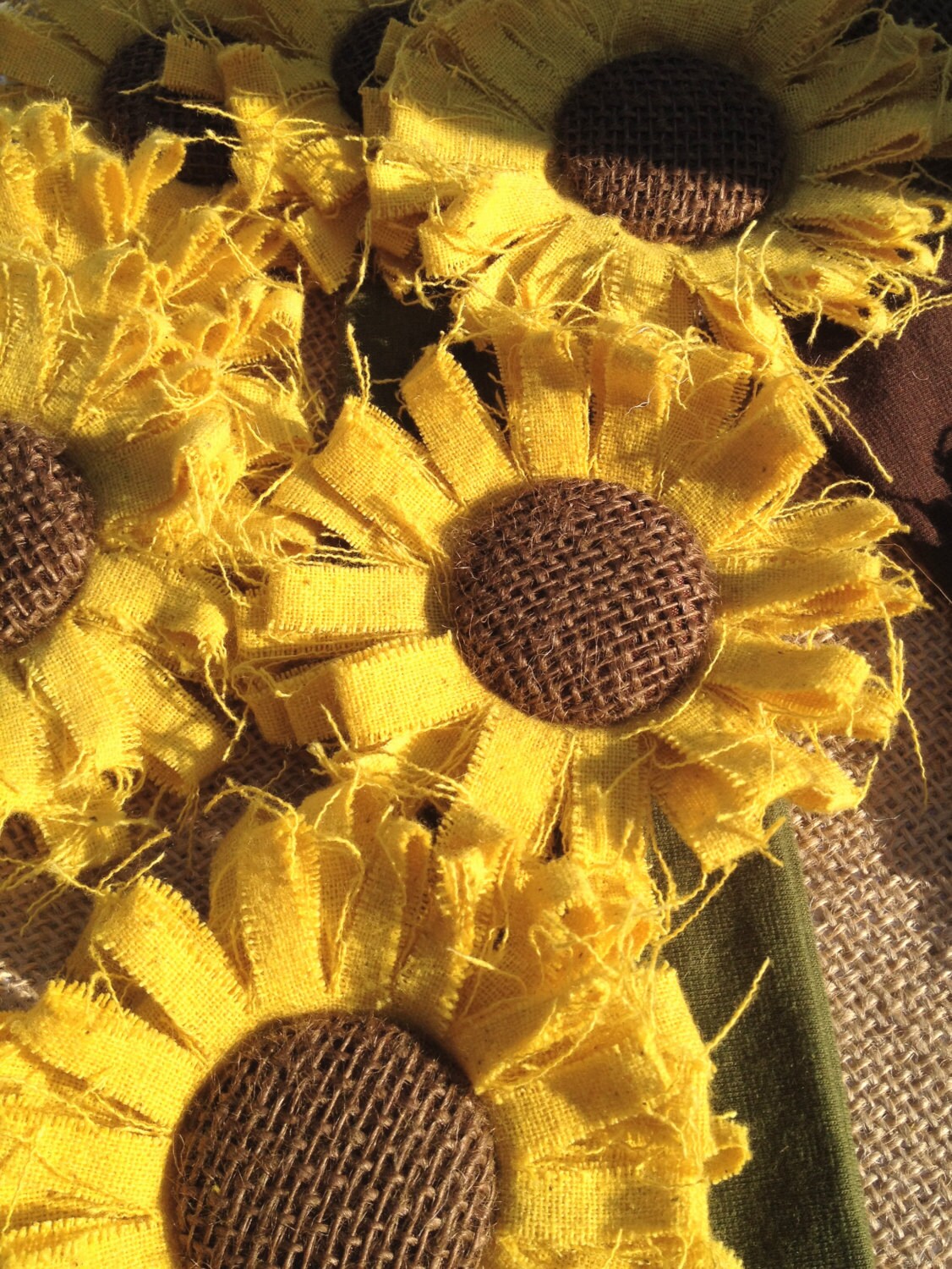 Sunflower Set of 8 Golden Yellow Hand Dyed Sunflowers With Etsy