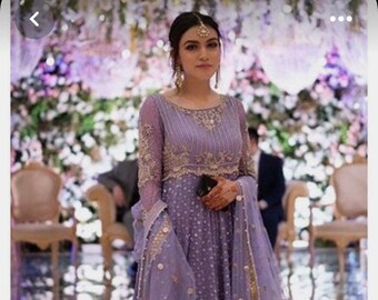 Lilac engagement dress