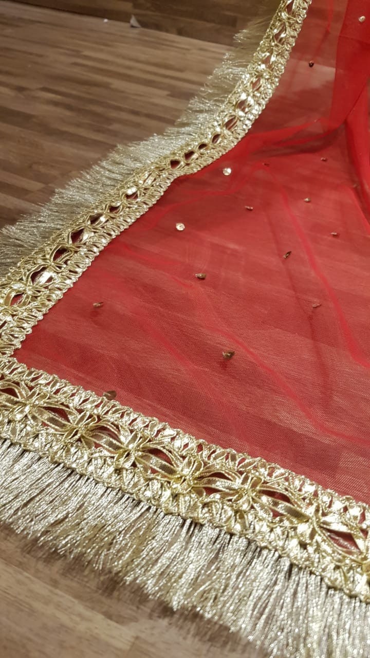 nikah red dupatta