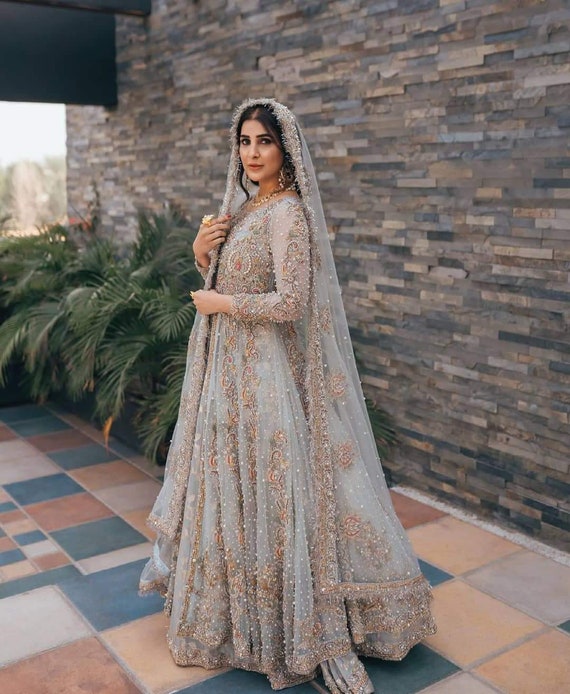 Buy 62/7XL Size Trail Cut Bridal Wear Anarkali Suits Online for Women in USA