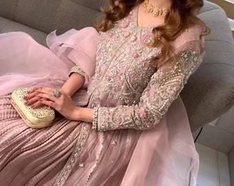 Pakistani Pink Engagement Dress