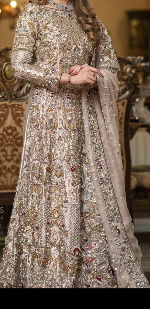 Pakistani Bridal Gown Long Maxi Dress ...