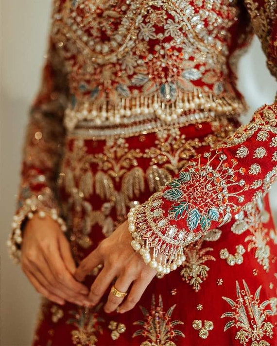 Pakistani Bridal Dress In Wedding Lehenga Gown Style – UY COLLECTION