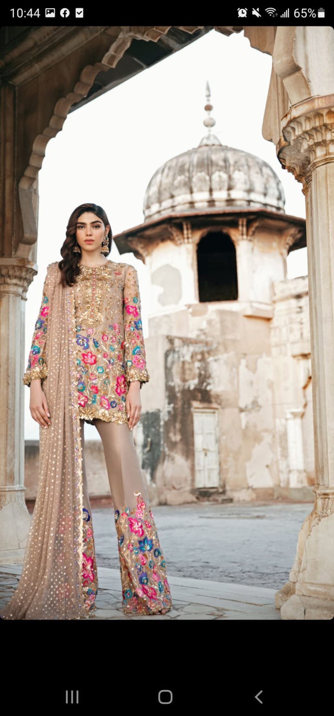 Peplum store pakistani dress