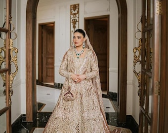 Pakistani blush pink bridal