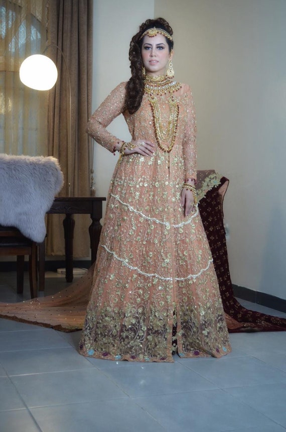 Pakistani Bridal Outfit Wedding Gown Pakistani Indian Bengali Etsy