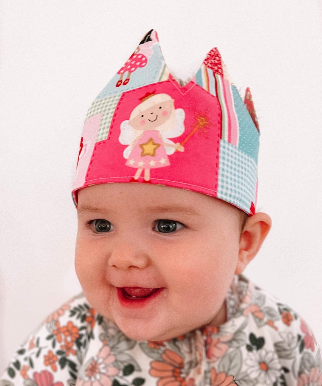 Baby Crown Fabric Party Crown Photo Shoot Crown Princess Etsy