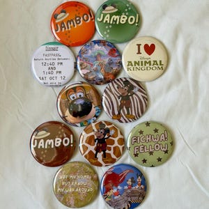 DSNY Animal Kingdom inspired buttons