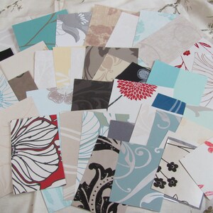 40 pezzi di ritagli di carta da parati - Modelli assortiti // Per etichette di coriandoli, ghirlande, bandierine, decorazioni, scrapbooking, gioielli, origami, diari