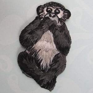 Monkey Primate Speak No Evil Iron On Sew On Embroidered Patch Applique  - 2.85" 70mm - Many available! **Free letter rate shipping!!**
