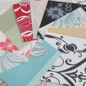 10 Wallpaper Sheets - Assorted Patterns 20cm 8" Inch Square // For Confetti Tags Garland Bunting Decor Scrapbooking Jewelry Collage Journals