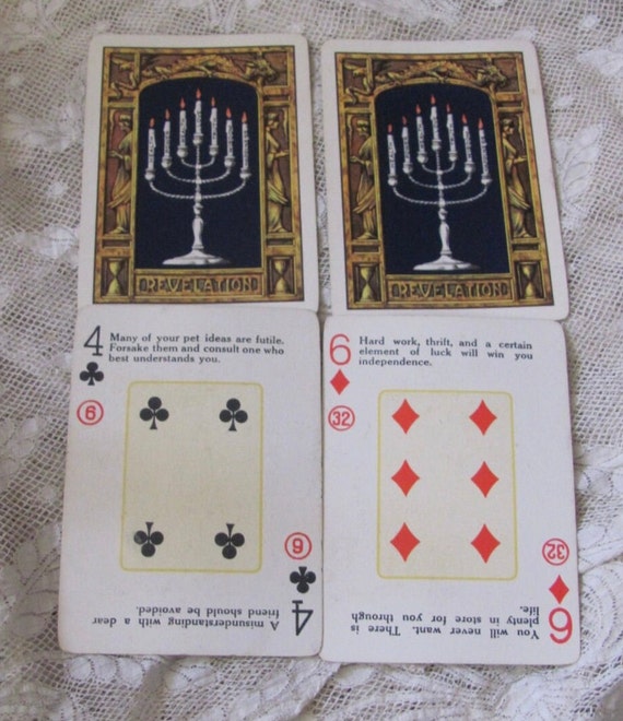 Rare Revelation Fortune Telling Playing Cards // Vintage Antique Swap Cards // *2 Two* Individual Single Collectible Cards Circa 1919 - Etsy Rare Revelation Fortune Telling Playing Cards // Vintage Antique Swap Cards // *2 Two* Individual Single Collectible Cards Circa 1919 - Etsy