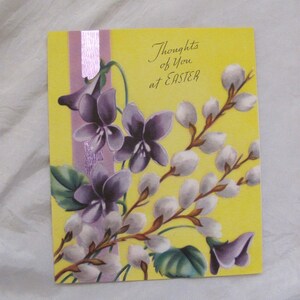 Pensamientos de Felices Pascuas para Ti - Tarjeta de Felicitación Retro Vintage **Envío gratuito*