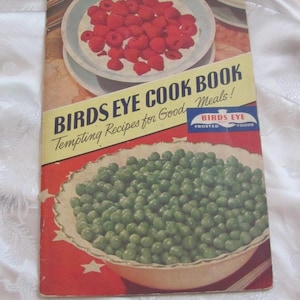 Vintage Birds Eye Recipe Booklet Circa 1941 // Cookbook Dinner Lunch Vegetables Meals - Many more available in my shop!