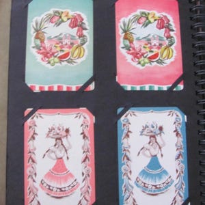 4 carte da gioco Single Swap - Messico // Vintage, collezione individuale, album di ritagli, effimeri, metà secolo *Spedizione gratuita con spedizione postale*