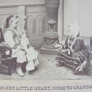 Original Photographs Antique // Photo Children Girls Dolls // RPPC CDV Cabinet Card Early Century Photography Stereoscope Stereo View