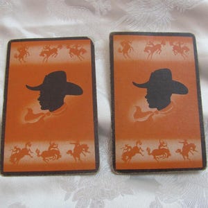 2 naipes intercambiables individuales // Wilshire Brand Cowboy // Tarjeta vintage para coleccionar individualmente *Envío gratuito*