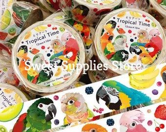 Bird Masking Tape Washi Tape Caique Sun Parakeet Monk Parakeet Macaw Conure Galah, etc.