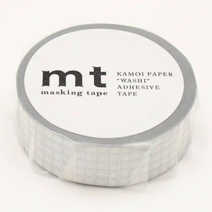 mt Grid Silver Japanese Washi Tape Masking Tape