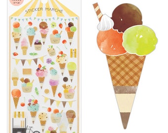 Ice Cream Japanese Washi Stickers (82369-006)