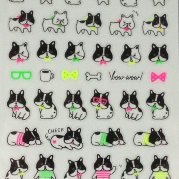 Dog Fluorescence Color Schedule Planner Stickers (01100) Price depends on order volume. Buy other items together for BETTER price.