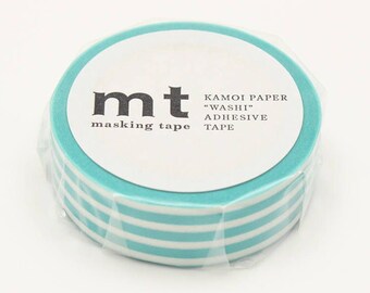 mt  Border Soda Blue Japanese Washi Tape  Masking Tape (10M / 10.9Y)