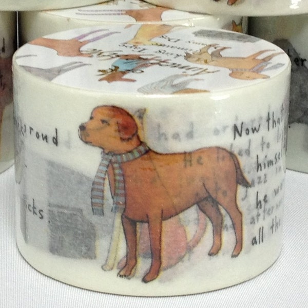 Dreamy Dog Washi Tape Masking Tape Deco Tape Paper Tape (A-4505) Price depends on order volume.