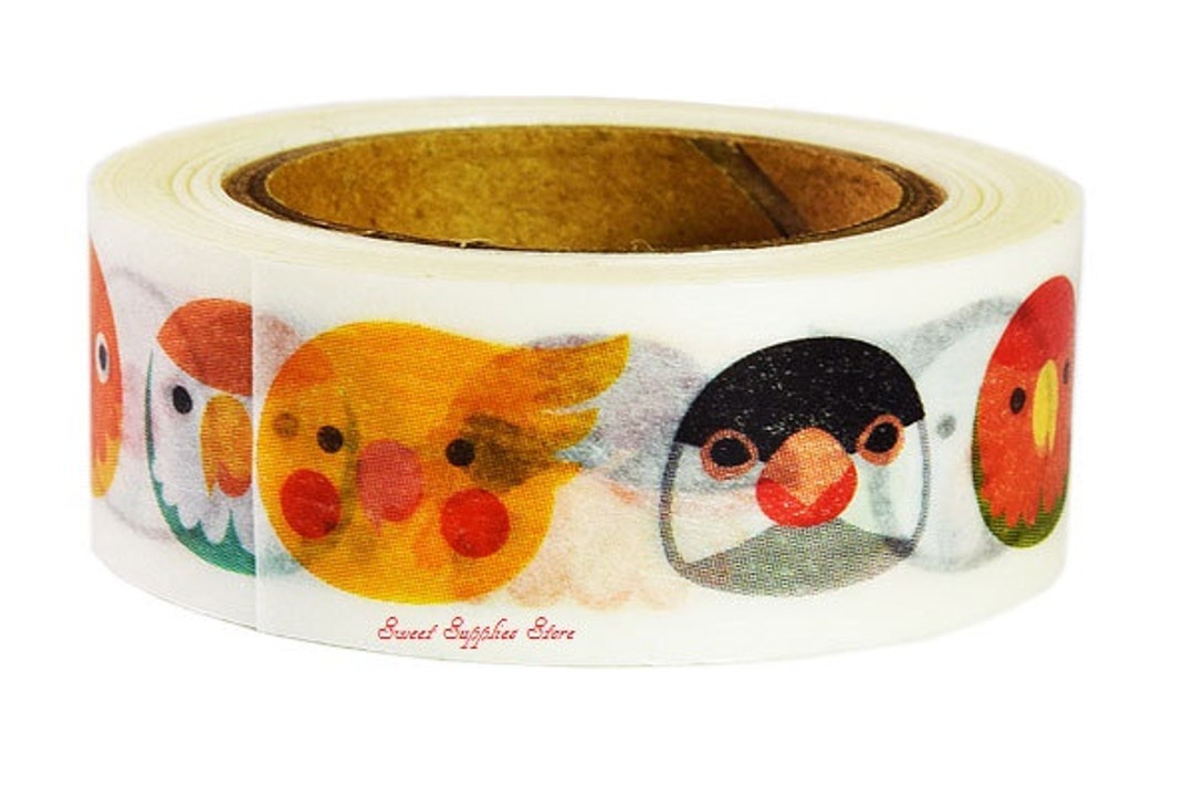 Birds Japanese Washi Tape Masking Tape Sets in a Mini Box - Sweet