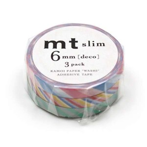 mt slim Twist cord A  Japanese Washi Tape 6mm 3 Rolls