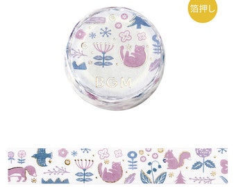 Forest Song Glitter Washi Tape Masking Tape